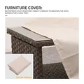 Rattaner 2-Layer Wicker Storage Coffee Table, Brown: view 6